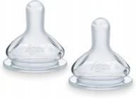 Butelki dla niemowląt - Tigex silikonowe smoczki okrągłe , Antykolka +12 miesięcy Zestaw 2 szt - miniaturka - grafika 1