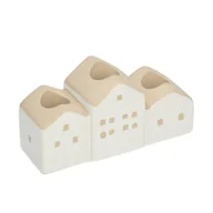 Świeczniki - Świecznik Hauses 13x5x7cm white - miniaturka - grafika 1