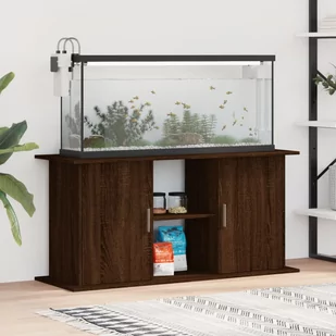 vidaXL Szafka pod akwarium, brązowy dąb, 121x41x58 cm - Akwaria i zestawy akwarystyczne - miniaturka - grafika 1