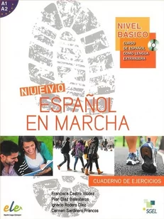 SGEL - Educacion Nuevo Espanol en marcha basico A1+A2 Ćwiczenia + CD - Castro Viudez Francisca - Książki do nauki języka hiszpańskiego - miniaturka - grafika 1