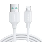 Kable USB - Joyroom kabel do ładowania / transmisji danych USB - Lightning 2.4A 2m biały S-UL012A9 - miniaturka - grafika 1