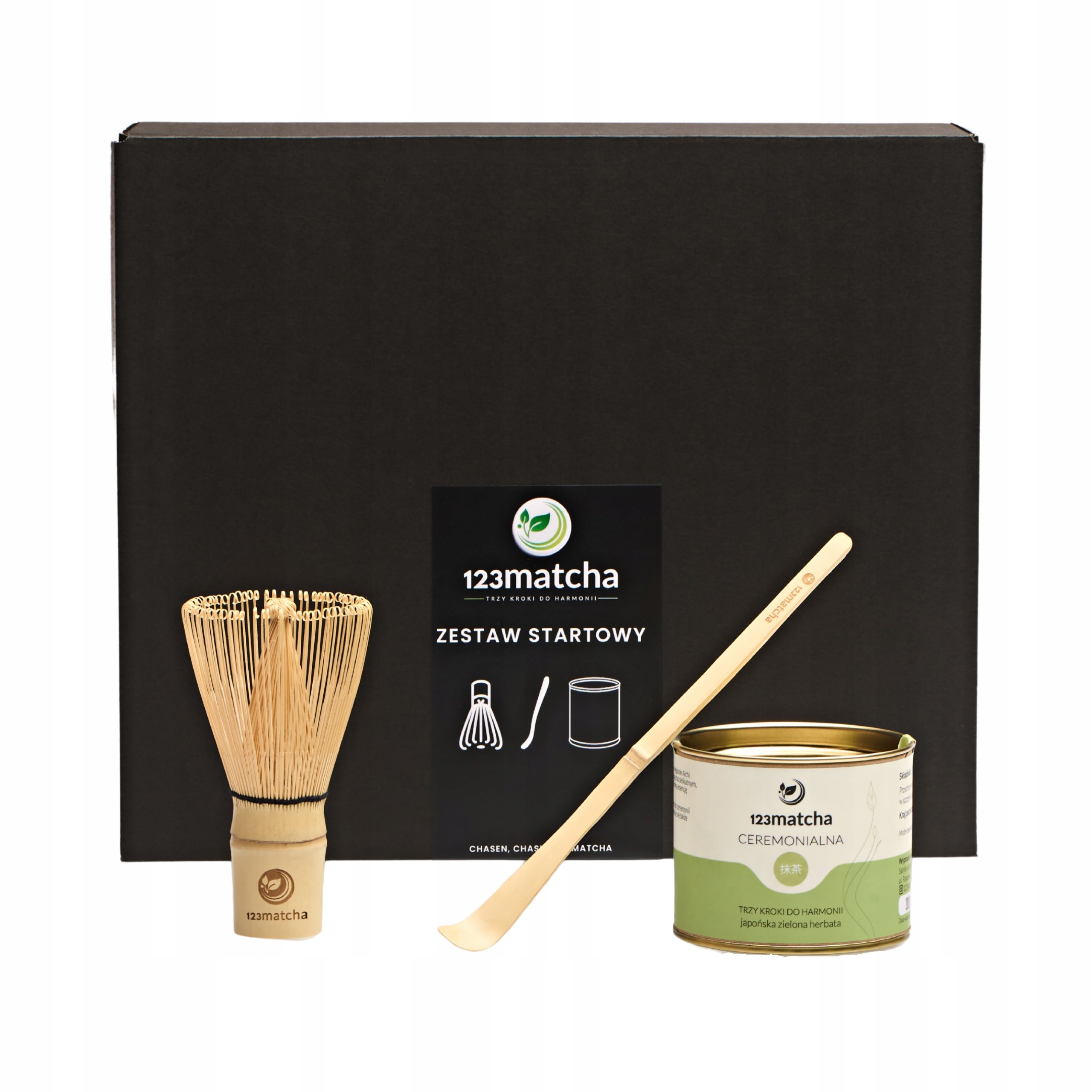 Zestaw Startowy do matchy Matcha Ceremonialna 30g Chasen Chashaku akcesoria