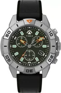 Zegarki męskie - Zegarek Timex TW2W16100 Black Leather Strap 42mm  - miniaturka - grafika 1