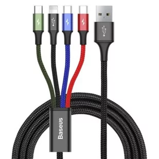 Baseus Kabel 4w1 1,2m 1xMicro 1xLightn 2xUSB-C B01 kabel_20190722154224 - Kable USB - miniaturka - grafika 1