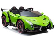 Pojazdy elektryczne dla dzieci - LEAN CARS Auto na akumulator Lamborghini Veneno Zielony - miniaturka - grafika 1
