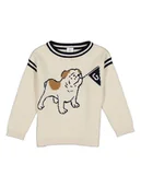 Bluzy i sweterki niemowlęce - GAP Sweter w kolorze beżowo-czarnym - miniaturka - grafika 1