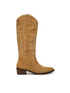 Kozaki damskie - DeeZee Kowbojki 3523-1 Brązowy - miniaturka - grafika 1