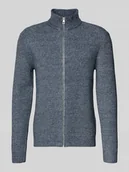 Swetry męskie - Kurtka z dzianiny o kroju regular fit z dodatkiem wełny - miniaturka - grafika 1