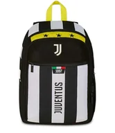 Plecaki - Seven Juventus plecak z podwójnym przedziałem, czarno-biały, przednia kieszeń zapinana na zamek i kieszeń na butelkę, dla dzieci, szkoły podstawowej, piłki nożnej, czarne, Taglia unica, Casual - miniaturka - grafika 1