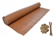 Parawany - DWUSTRONNA MATA PCV, BALKONOWA 1x5 m, brąz - miniaturka - grafika 1