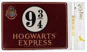 Zakładki do książek - Harry Potter Tabliczka metalowa Peron 9 i 3/4 - miniaturka - grafika 1