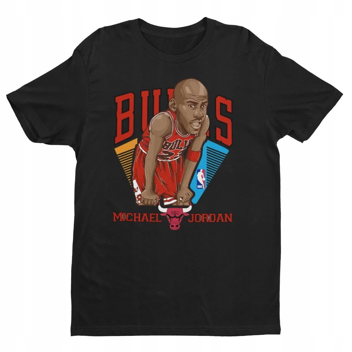 Koszulka T-Shirt Dziecięca Z Nadrukiem Chicago Bulls Koszykarz Nba -M 134-1