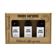 Syropy i koncentraty owocowe - Mount Caramel Zestaw syropów Malina w Czekoladzie Róża Karmel 3 x 100 ml - miniaturka - grafika 1