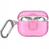 Akcesoria do słuchawek - Etui UNIQ Glase Pro do Apple AirPods Pro 2 Lock Case różowy - miniaturka - grafika 1