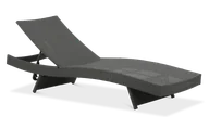 Leżaki ogrodowe - Leżanka z technorattanu WAVE Dark Grey - Focus Garden - miniaturka - grafika 1
