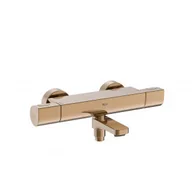 Baterie wannowe i prysznicowe - ROCA A5A1E2ERG0 T-1000 Bateria termostatyczna wannowo-prysznicowa ścienna PVD rose gold - miniaturka - grafika 1