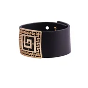 Bransoletki - Bransoletka skórzana grecka klamra (B22/JES/203AU) - miniaturka - grafika 1