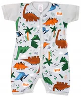 Pajacyki dla niemowląt - PAJAC KRÓTKI rękaw rampers DINOZAURY 86 KLEKLE - miniaturka - grafika 1