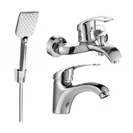 Baterie umywalkowe - Mexen Fabia R62 zestaw wannowy, chrom - miniaturka - grafika 1