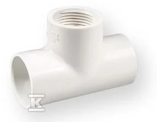 Trójnik nakrętny KW/KW/GW PVC-U 1" - Łączniki, trójniki, kształtki - miniaturka - grafika 1