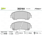 Klocki hamulcowe - Klocki hamulcowe - komplet VALEO 302164 - miniaturka - grafika 1