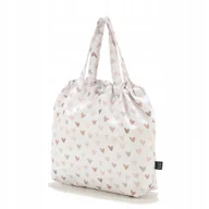 Torby i organizery dla mam - LA MILLOU TORBA WOREK SHOPPER BAG L heatbeat beige - miniaturka - grafika 1