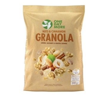 One Day More Granola Cynamonowa z Orzechami Nuts & Cinnamon 200g