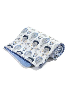 Kocyk średniaka Slim Velvet La Millou (Cappadocia Sky Dove Blue) - Koce i narzuty dla dzieci - miniaturka - grafika 1