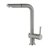 Baterie kuchenne - Laveo Luna - bateria zlewozmywakowa stojąca z wyciąganą wylewką biały BLZ 969D - miniaturka - grafika 1