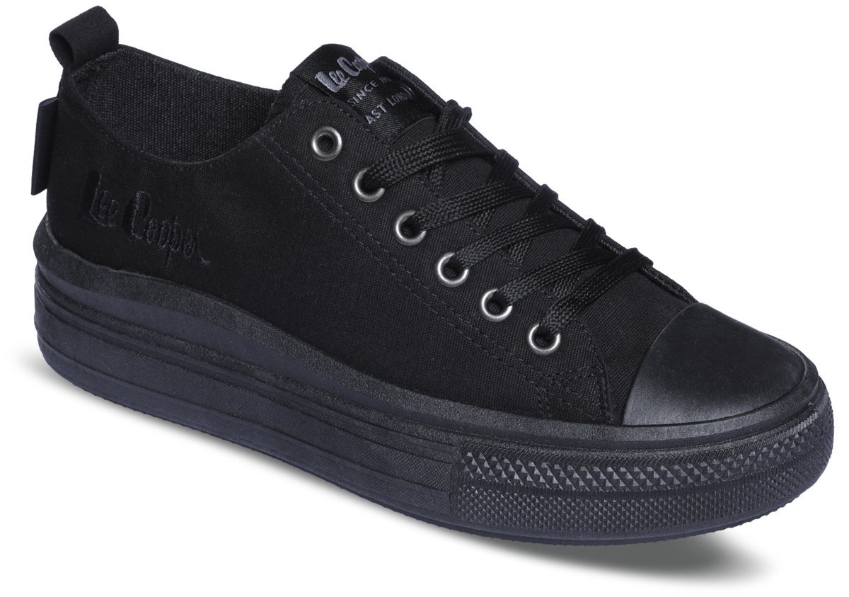 Lee Cooper, Trampki damskie, LCW-23-44-1624L, Czarne, Rozmiar 38