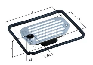 Filtr hydrauliczny, automatyczna skrzynia biegów Mahle HX 85D - Układ napędowy - akcesoria - miniaturka - grafika 1
