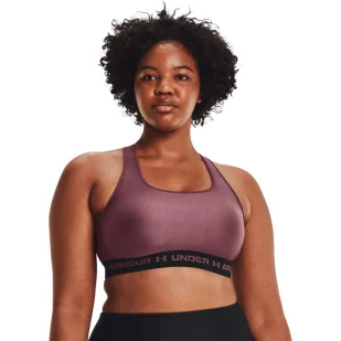 Biustonosz sportowy Under Armour Crossback Mid Bra - Bielizna sportowa damska - miniaturka - grafika 2