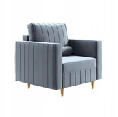 Fotele - Fotel tradycyjny MIA przeszywany wodoodporny - miniaturka - grafika 1