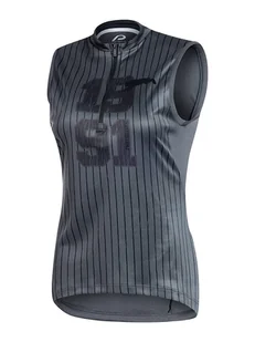 Protective Top kolarski "Blue Sun" w kolorze szarym - Koszulki sportowe damskie - miniaturka - grafika 1