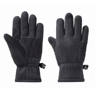 Dziecięce rękawiczki polarowe Jack Wolfskin FLEECE GLOVE K phantom - 116 - Rękawiczki dla dzieci - miniaturka - grafika 1