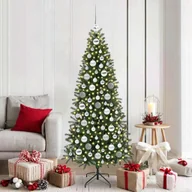 Bombki - vidaXL Zestaw Bombek Choinkowych 120 pcs Srebrny Z tworzywa sztucznego - miniaturka - grafika 1