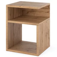 Szafki nocne - NOWOCZESNA SZAFKA NOCNA STOLIK NOCNY NAKASTLIK DĄB WOTAN SYPIALNIA - miniaturka - grafika 1