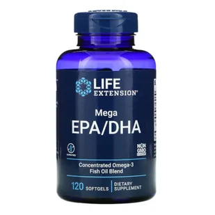 Life Extension Life Extension Mega EPA / DHA - 120 kapsułek LE019137 - Witaminy i minerały - miniaturka - grafika 1