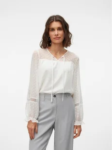 Vero Moda Bluzka w kolorze białym - Bluzki damskie - miniaturka - grafika 1