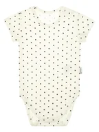 Body dla niemowląt - Dziewczęce body bawełniane na krótki rękaw w kropeczki kremowe Nicol,r.92 - miniaturka - grafika 1