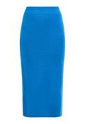 Spódnice - IZIA Damska spódnica z dzianiny, niebieski, XS-S - miniaturka - grafika 1
