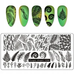 Blaszka Płytka do Stempli do zdobienia Paznokci - Ozdoby do paznokci - miniaturka - grafika 20