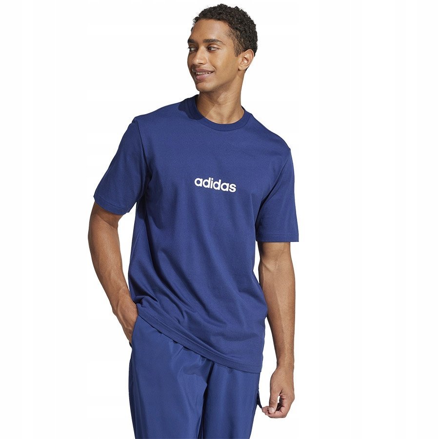 T-Shirt adidas Single Jersey Linear Tee JE8999 granatowy XXL