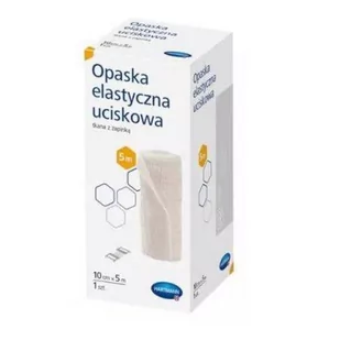 Hartmann Paul Polska Opaska elastyczna uciskowa tkana z zapinką 10 cm x 5 m 1 sztuka 9097878 - Apteczki i materiały opatrunkowe - miniaturka - grafika 1