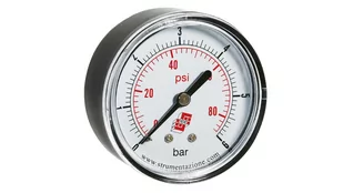 Manometr standardowy z przyłączem tylnym, śr. 40mm, 0-16bar, G1/8, M40A.PL016G18 - Akcesoria pneumatyczne - miniaturka - grafika 1