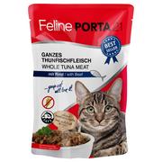 Mokra karma dla kotów - Pakiet Feline Porta 21 w saszetkach 12 x 100 g - Tuńczyk z wołowiną - miniaturka - grafika 1