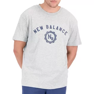 Koszulki sportowe męskie - Koszulka New Balance MT31904AG - szara - grafika 1