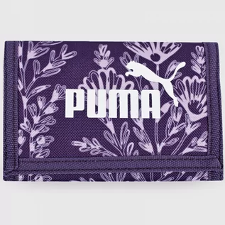 Portfele - Portfel Sportowy Puma Damski Fioletowy w Kwiatki 078964-11 - grafika 1