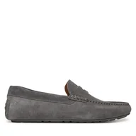 Mokasyny męskie - Mokasyny BOSS Noel 50541750 Szary - miniaturka - grafika 1