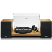 Zestawy stereo - Lenco LS-500 drewno + głośniki - miniaturka - grafika 1